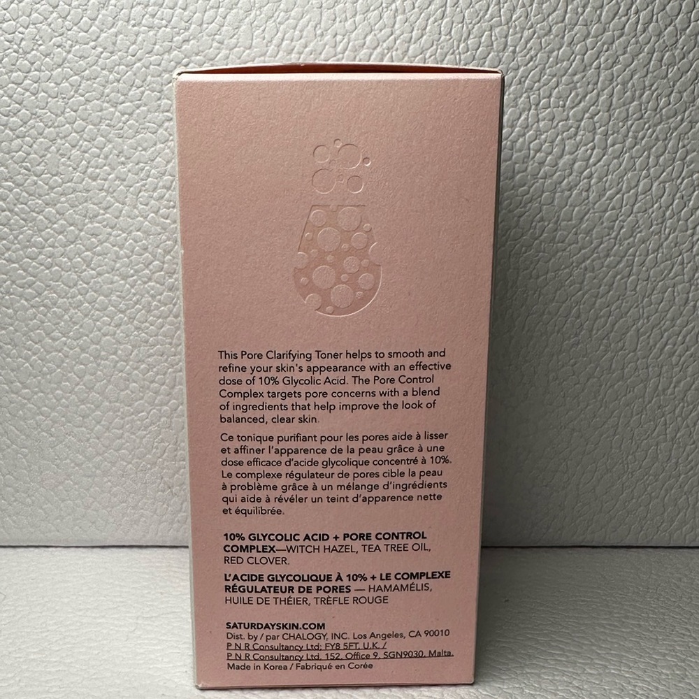 🆕 SATURDAY SKIN Pore Clarifying Toner 125 mL NIB - Picture 5 of 7
